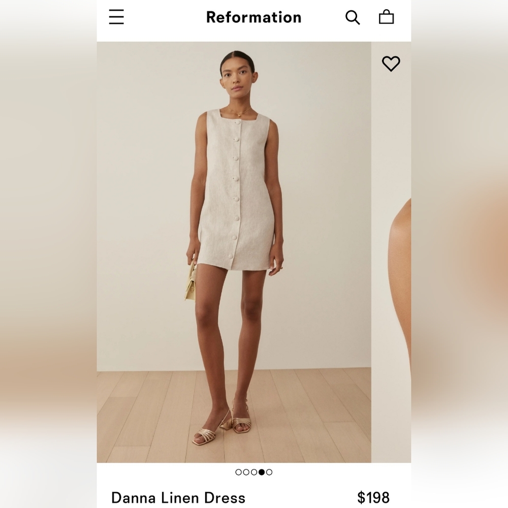 Reformation Danna Linen Dress